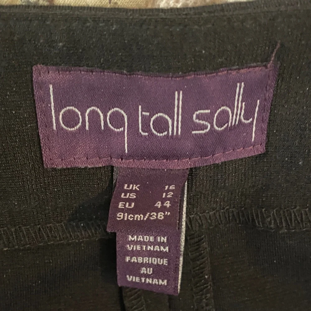 Long Tall Sally size 12 Black Women's Pantsuit with Zipper Detail - Picture 15 of 16